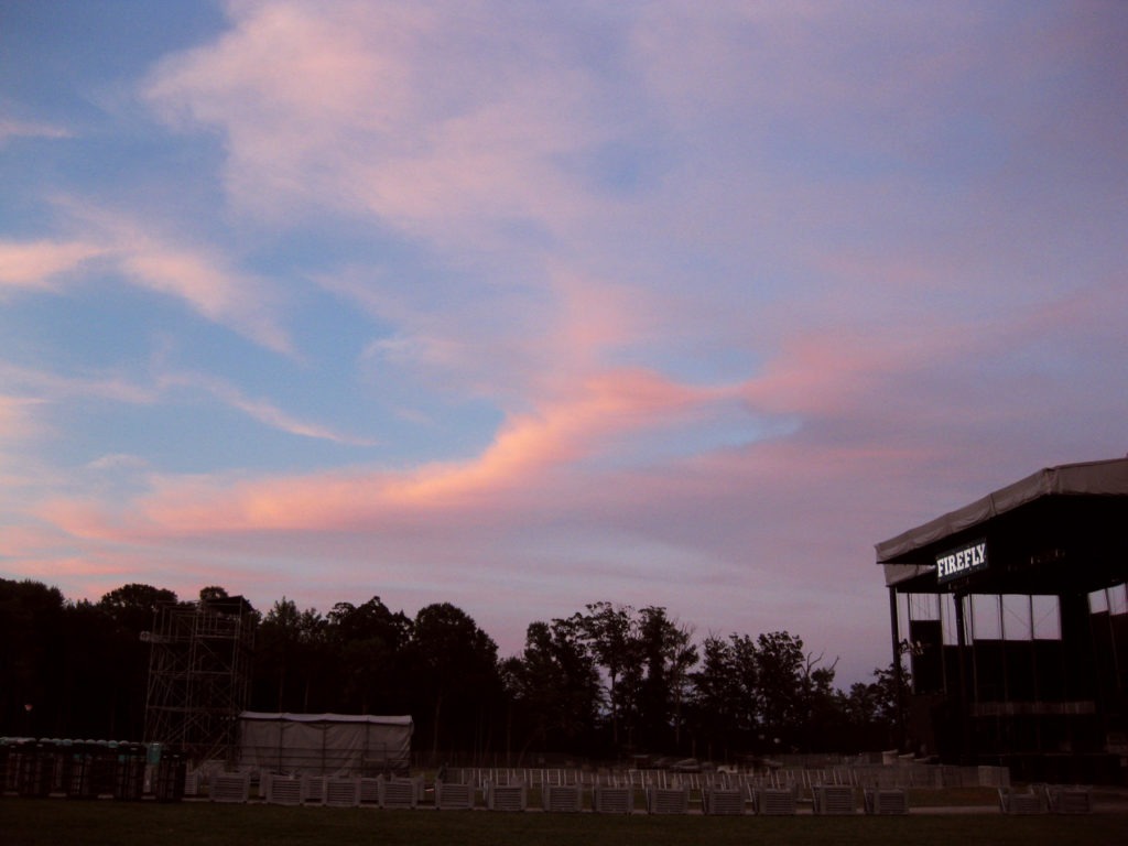 sunset over main stage-300